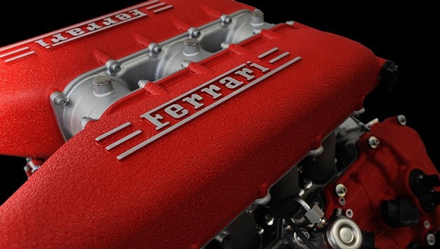 Der 4,5-Liter-V8-Saugmotor aus dem Ferrari 458 Italia (Bild: Ferrari)