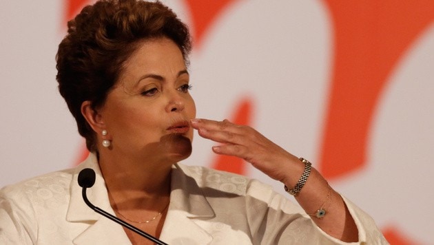 Brasiliens amtierende Präsidentin Dilma Rousseff (Bild: AP)