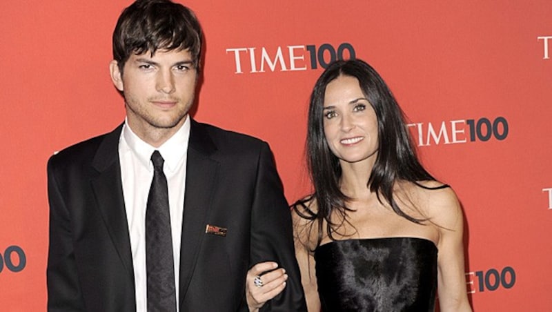 Sechs Jahre lang hielt die Liebe von Ashton Kutcher und Demi Moore. (Bild: JUSTIN LANE/EPA/picturedesk.com)