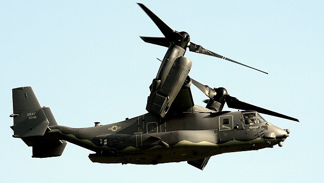 Truppentransporter des Typs V-22 Osprey (Bild: EPA)