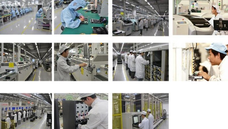 Fotos zu machen, ist in der Mega-Fabrik verboten. Diese Bilder stammen direkt von Huawei. (Bild: Huawei)