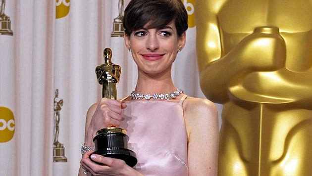 Für ihre Rolle in "Les Miserables" gewann Anne Hathaway 2013 den Oscar. (Bild: AP)