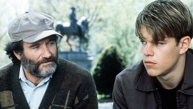 Mit Robin Williams stand Matt Damon für "Good Will Hunting" vor der Kamera. (Bild: George Kraychyk/EPA/picturedesk.com)