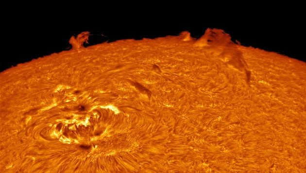 Siegerfoto in der Kategorie "Our Solar System": Eine Sonnenoberfläche (Bild: Royal Observatory Greenwich/Alexandra Hart)