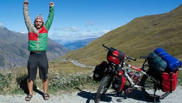 Der Deutsche Felix Stark legte fast 18.000 Kilometer auf dem Rad zurück. (Bild: Pedal-the-World/Felix Starck)