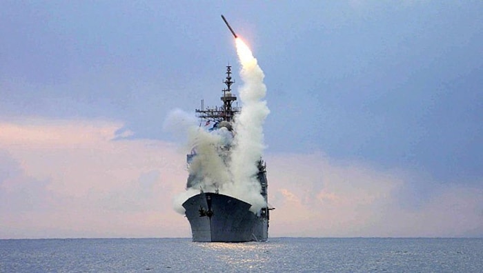 Test einer Tomahawk-Rakete