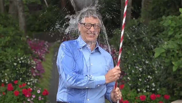Auch Bill Gates machte bei der "Ice Bucket Challenge" mit. (Bild: Screenshot Facebook)
