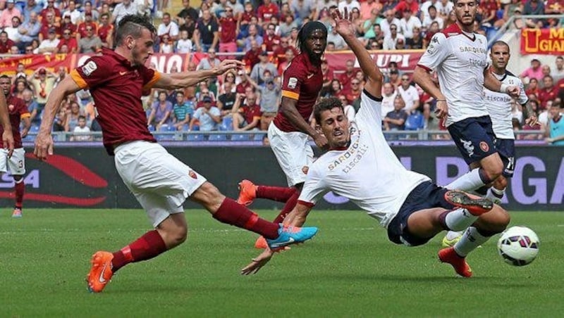 Hier trifft Florenzi zum 2:0 für AS Roma. (Bild: EPA/ALESSANDRO DI MEO)