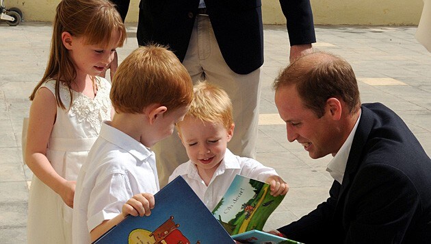Prinz William verriet auf Malta: Kate geht's "so lala". (Bild: APA/EPA/JEREMY WONNACOTT/DOI/POOL)