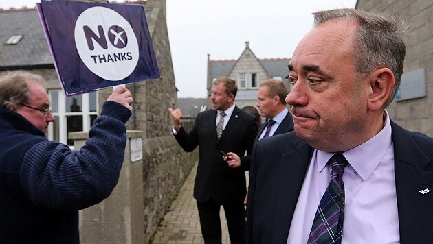 Herbe Niederlage für den schottischen Regierungschef Alex Salmond (Bild: AP)