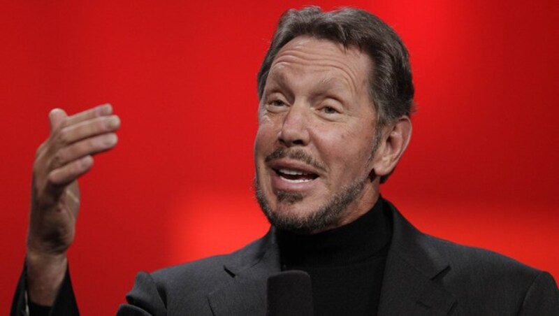 Mit Oracle-Chef Larry Ellison hat Musk einen finanzkräftigen Co-Investor. (Bild: AP)