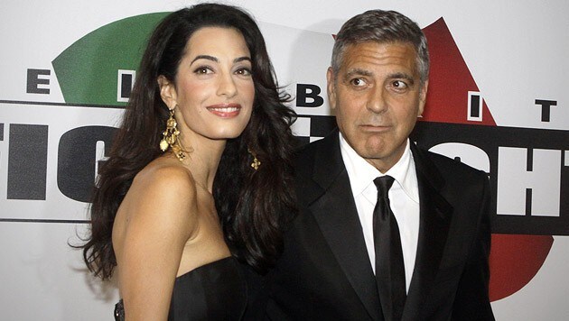 Traumpaar: Amal Alamuddin und George Clooney (Bild: AP)