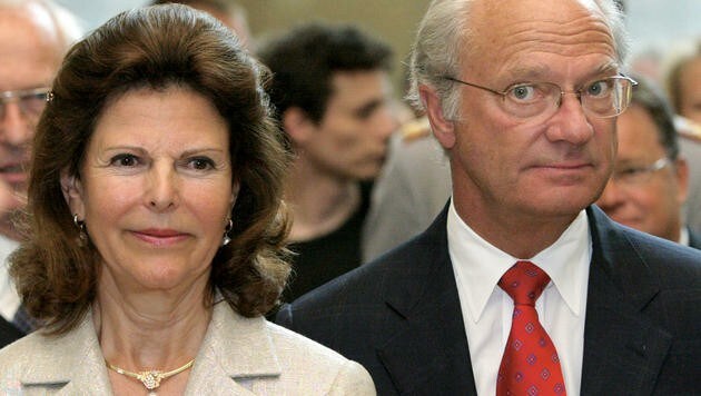 König Carl XVI. Gustaf mit seiner Frau Königin Silvia (Bild: JENS WOLF)