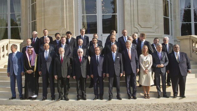 In Paris vereinbarte eine Gruppe von rund 30 Staaten unter Führung der USA Maßnahmen gegen den IS. (Bild: AP)
