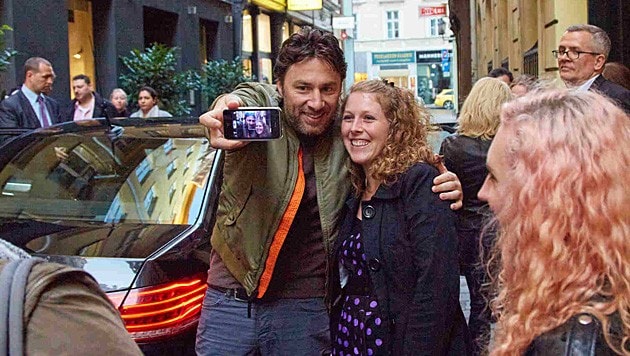 Zach Braff versetzte Wiener Fans in "Selfie-Aufregung". (Bild: Starpix/Alexander Tuma)