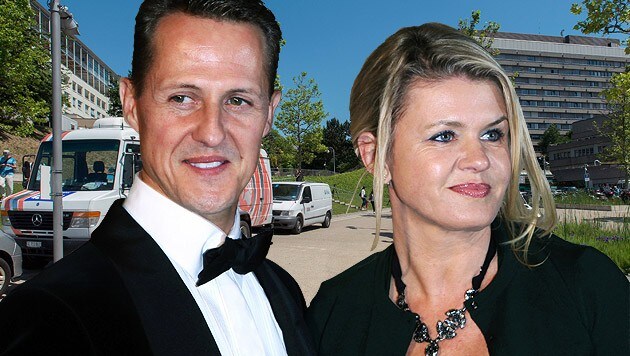 Michael Schumacher und seine Frau Corinna (Bild: APA/dpa/Fredrik von Erichsen, APA/EPA/SANDRO CAMPARDO)