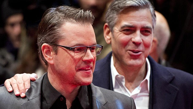 Matt Damon wird als Trauzeuge von George Clooney gehandelt. (Bild: APA/EPA/DANIEL NAUPOLD)