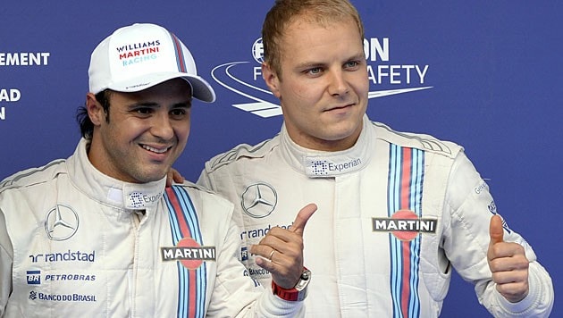 Felipe Massa (links) und Valtteri Bottas (rechts) (Bild: APA/Hans Klaus Techt)
