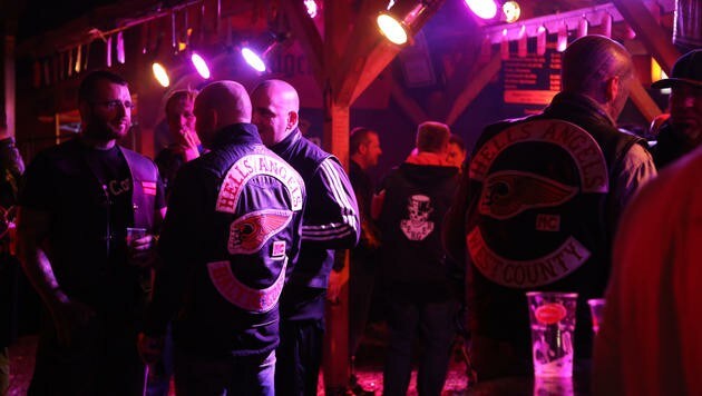 Auch die Hells Angels sind beim Harley-Treffen vertreten. (Bild: Uta Rojsek - Wiedergut)