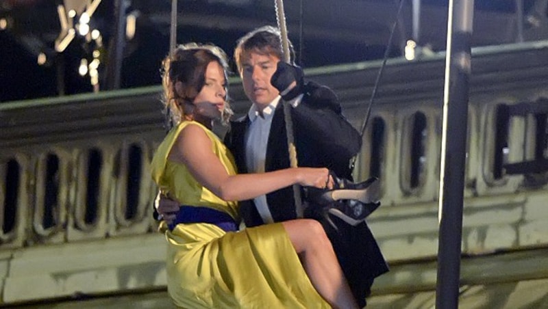 Stuntproben zu "Mission: Impossible V" in Wien (Bild: APA/Herbert Neubauer)