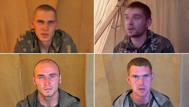 Einige der verhafteten russischen Soldaten (Bild: APA/EPA/ATO Handout)