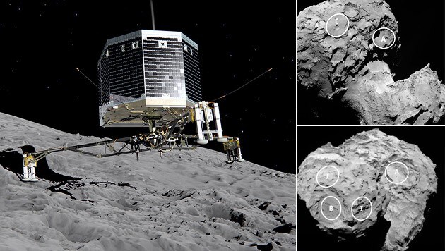 (Bild: ESA/Rosetta/MPS for OSIRIS Team MPS, ESA/ATG Medialab)