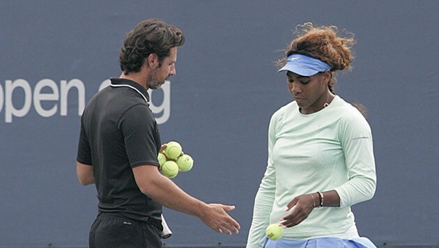Trainer Patrick Mouratoglou und Serena Williams sollen ein geheimes Paar sein. (Bild: EPA)