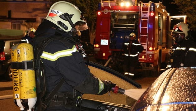 Die Freiwillige Feuerwehr Mödling hatte den Brand rasch im Griff. (Bild: Florian Zeilinger/Pressestelle BFK Mödling)