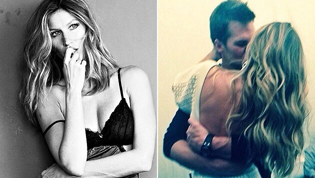 Zum Geburtstag von Tom Brady postete Gisele Bündchen ein romantisches Kuss-Foto. (Bild: instagram.com/giseleofficial)