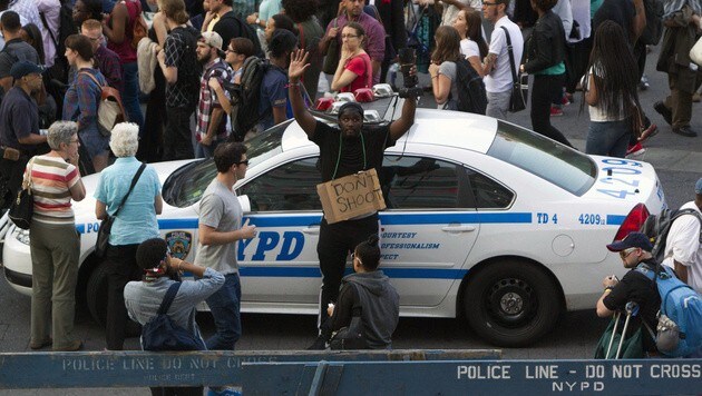 Auch in New York wurden Protestmärsche abgehalten. (Bild: AP)