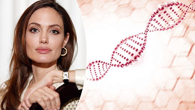 Wegen eines ererbten hohen Krebsrisikos hat sich Angelina Jolie das Brustgewebe entfernen lassen. (Bild: AP, thinkstockphotos.de)