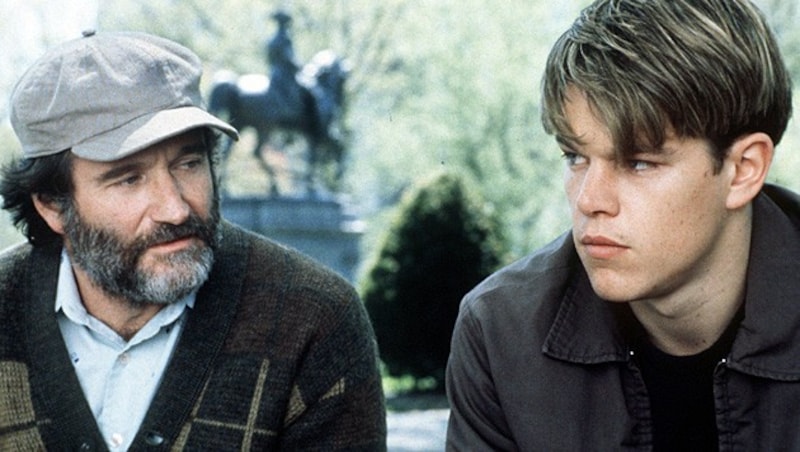 Robin Williams und Matt Damon in "Good Will Hunting" (Bild: George Kraychyk/EPA/picturedesk.com)