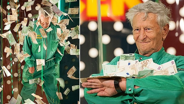 Der steirische Serien-Glückspilz in der "Money Maker"-Sendung vom 20. Juli (Bild: ORF/Andreas Friess)