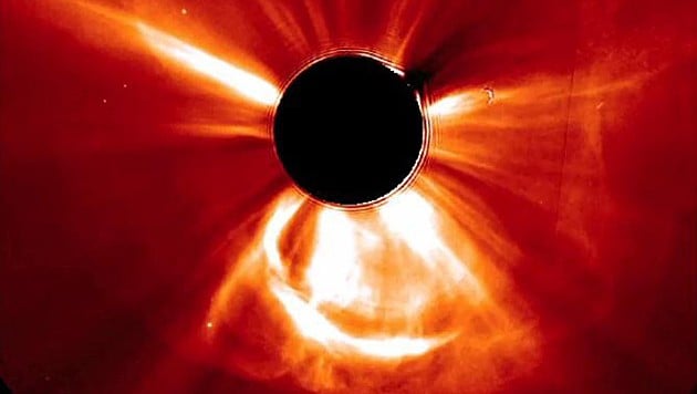Sonneneruption am 23. Juli 2012 aufgenommen vom Satelliten STEREO-A (Bild: NASA/STEREO)