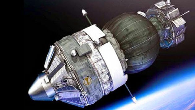 Künstlerische Illustration des Satelliten "Foton-M4" (Bild: Roskosmos)