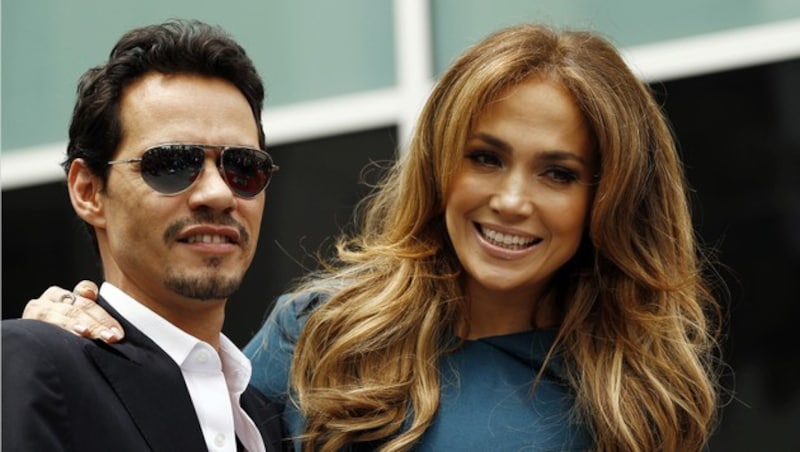 Jennifer Lopez und Marc Anthony: Die Ehe hielt nicht. (Bild: AP)