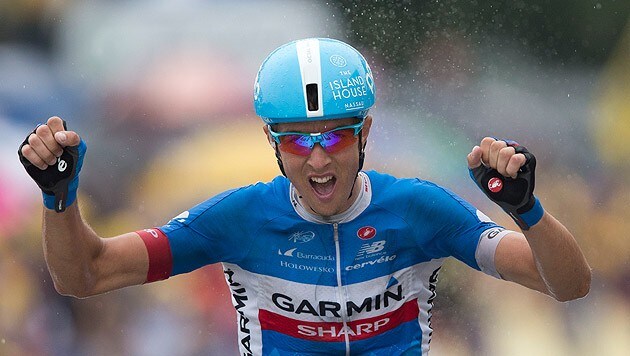 Ramunas Navardauskas triumphierte auf der 19. Etappe der Tour. (Bild: AP)