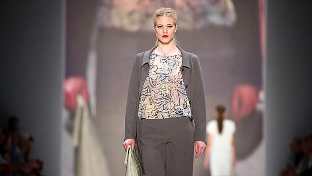 Larissa Marolt lief bei der Berlin Fashion Week für Minx über den Catwalk. (Bild: APA/dpa)