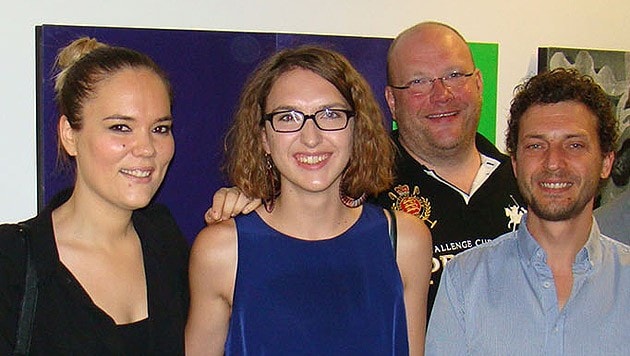 Isabella Langer mit Julia und Christian Platzer vom Green Garden und WKS-Obmann Ernst Pühringer (Bild: WKS)