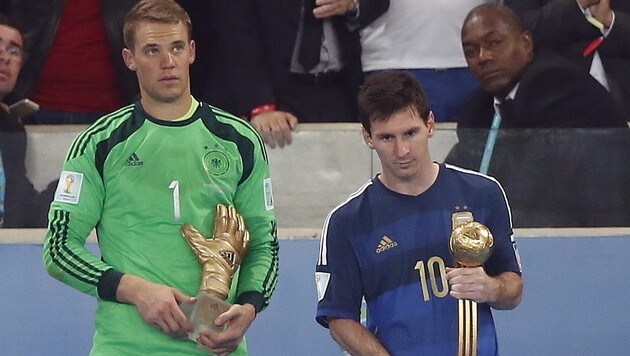 Bester Torhüter und bester Spieler: Manuel Neuer und Lionel Messi (Bild: Neuer Messi)