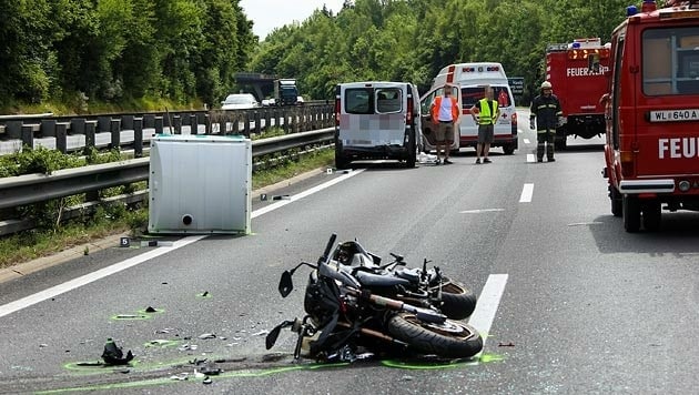 Motorrad-Unfall (Symbolbild) (Bild: Matthias Lauber/laumat.at)