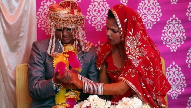 Hochzeit in Indien (Symbolbild) (Bild: EPA)