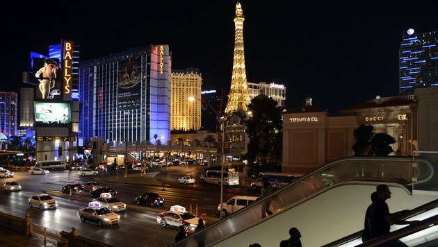 Blick auf den Strip in Las Vegas (Bild: EPA)
