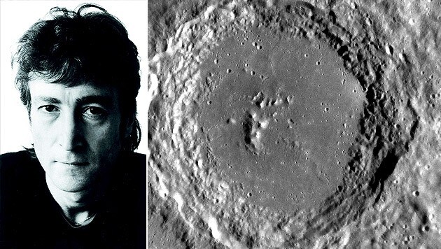 John Lennon ist Namenspatron für diesen Krater auf Merkur. (Bild: NASA/Johns Hopkins Applied Physics Lab/Carnegie Institution, EMI)