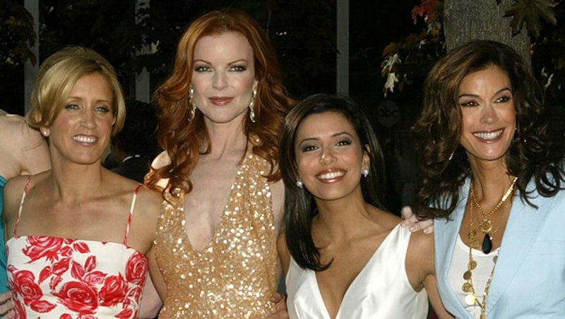 Die „Desperate Housewives“-Stars Felicity Huffman, Marcia Cross, Eva Longoria und Teri Hatcher.h (Bild: AP)