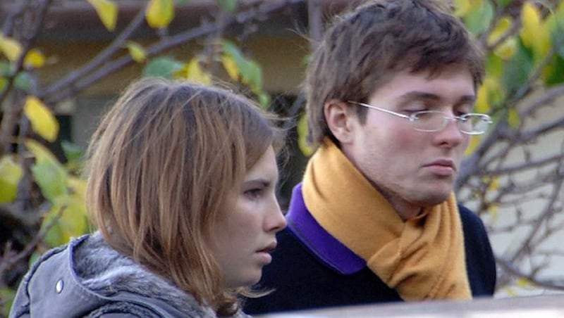 Amanda Knox und ihr Ex-Freund Raffaele Sollecito (Bild: AP)