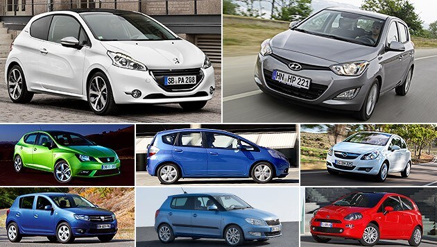 (Bild: Dacia, Fiat, Honda, Hyundai, Opel, Peugeot, Seat, Skoda)