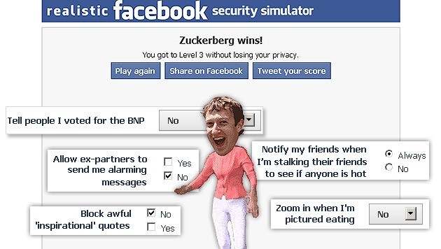 (Bild: Screenshot, Realistic Facebook Security Simulator)