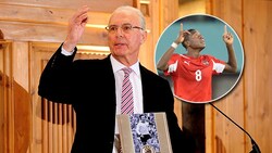 Auch Nationalteam-Kapitän und Ex-Bayern-Profi David Alaba trauert um Franz Beckenbauer. (Bild: EPA, APA/HELMUT FOHRINGER, krone.at-Grafik)