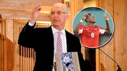 Auch Nationalteam-Kapitän und Ex-Bayern-Profi David Alaba trauert um Franz Beckenbauer. (Bild: EPA, APA/HELMUT FOHRINGER, krone.at-Grafik)